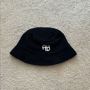 Anine bing AB black bucket hat